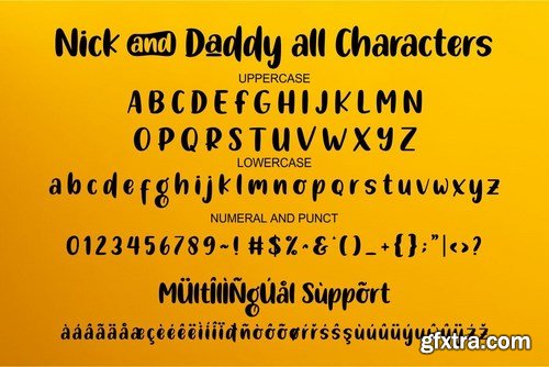 Nick and Daddy Font