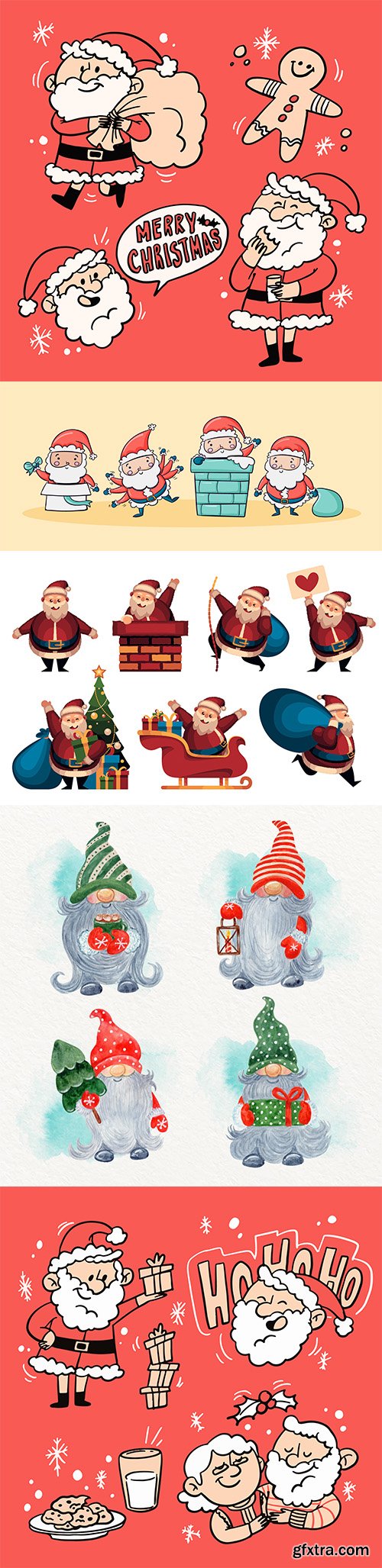 Christmas winter vector collection vol 9