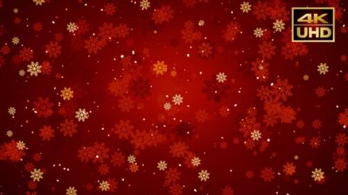 Videohive - Red Christmas Flakes - 35020789 - 35020789