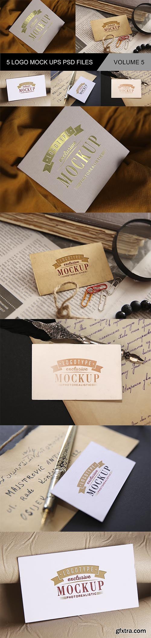 Vintage Style Logo Mockup v5