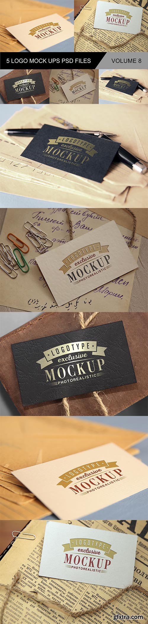 Vintage Style Logo Mockup v8