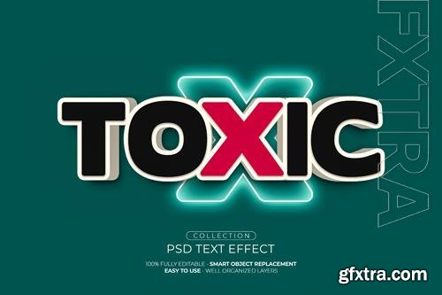 Toxic custom text effect psd