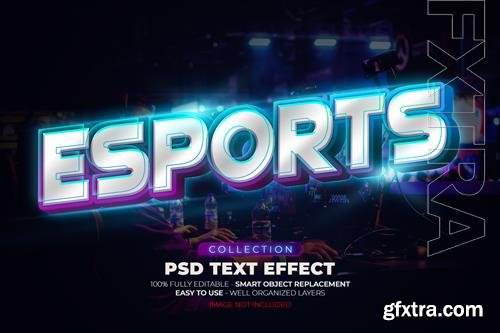 Esports custom text effect psd