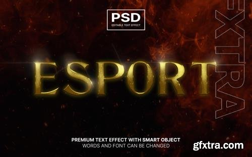 Esport editable text effect psd