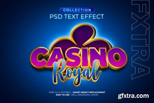 Casino royal custom text effect psd