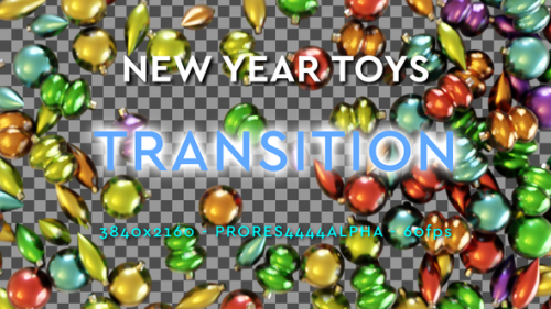 Videohive - New Year toys transition | UHD | prores4444+alpha | 60fps - 35028001 - 35028001