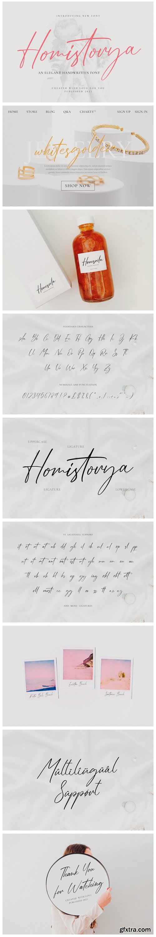 Homistorya Font