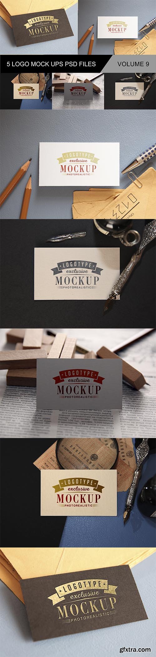 Vintage Style Logo Mockup v9