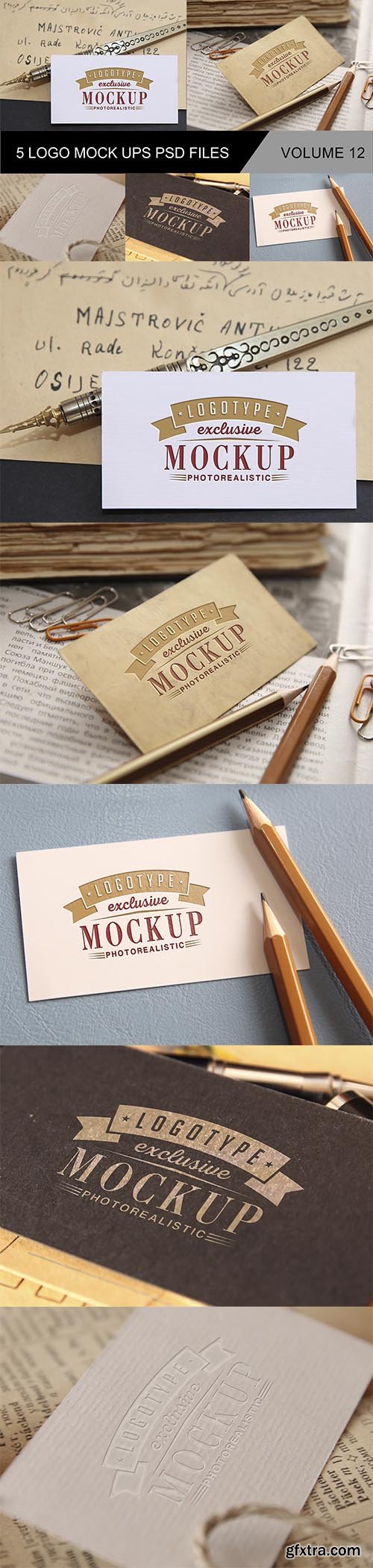 Vintage Style Logo Mockup v12