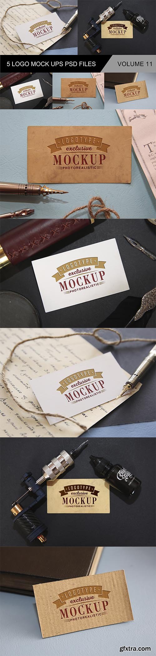 Vintage Style Logo Mockup v11