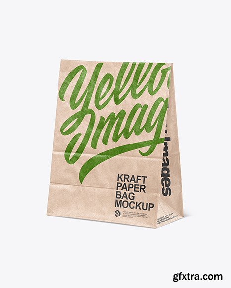 Kraft Paper Shopping Bag Mockup 89364