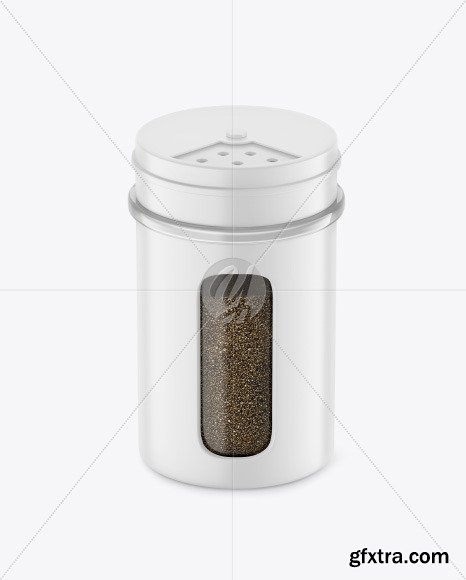 Matte Spice Jar w/ Black Pepper Mockup 89405