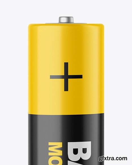 Glossy AAA Battery Mockup 89518