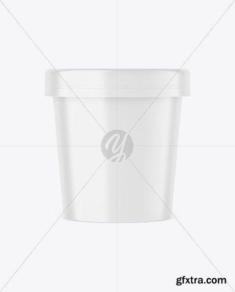 Matte Ice Cream Cup Mockup 89524