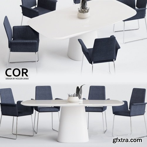 COR Fino Chair and Conic Table