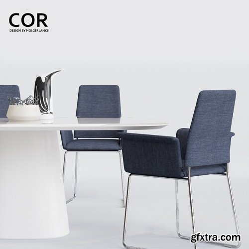 COR Fino Chair and Conic Table