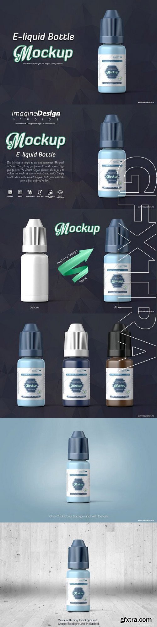 E-liquid Bottle Mockup