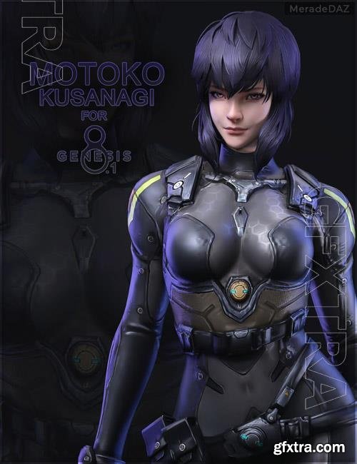 Motoko Kusanagi For Genesis 8 and 8 1 Female