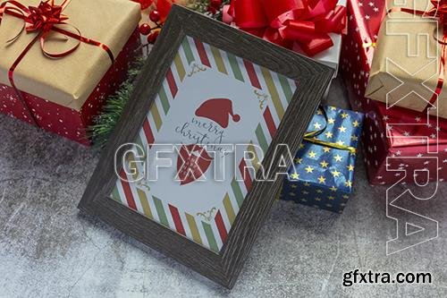 Picture Wood Frame Mockup – Christmas Vol. 1 VFMSEAF