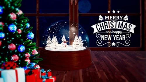 Videohive - Christmas Snow globe - 35038643 - 35038643