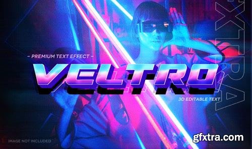 Veltro 3d text effect mockup template premium psd