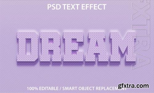 Editable text effect dream premium psd