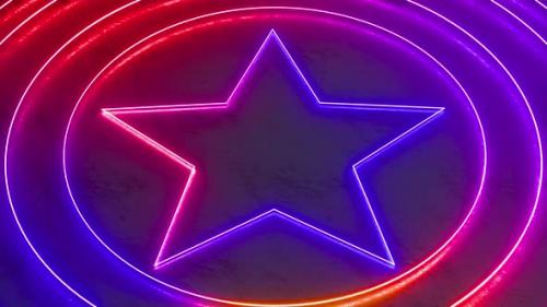 Videohive - Neon Glowing Star - 35042432 - 35042432