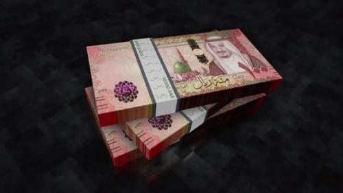 Videohive - Saudi Arabia Riyal money banknote pile packs - 35044356 - 35044356