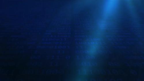 Videohive - Abstract binary code for technology on blue background.. - 35048374 - 35048374