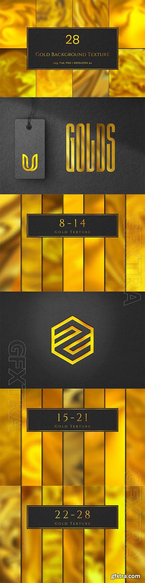 28 Gold Background Texture Psd