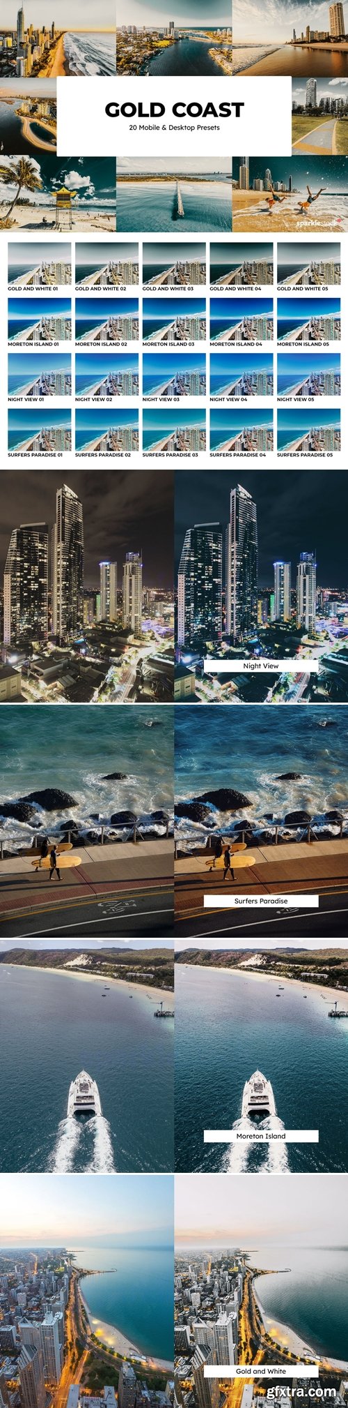 20 Gold Coast Lightroom Presets and LUTs