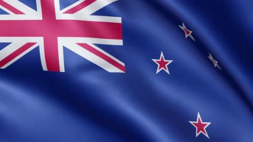 Videohive - Flag of New Zealand | UHD | 60fps - 35052416 - 35052416