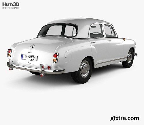 Mercedes-Benz Ponton 180 W120 1953 3D model