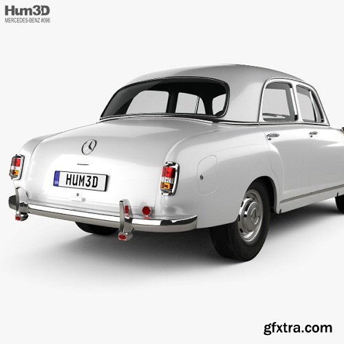 Mercedes-Benz Ponton 180 W120 1953 3D model