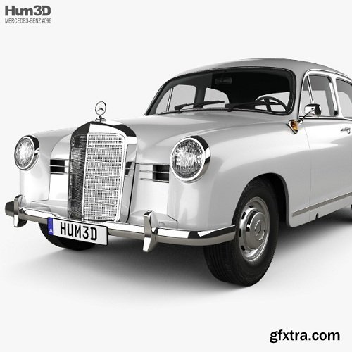 Mercedes-Benz Ponton 180 W120 1953 3D model