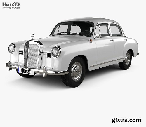 Mercedes-Benz Ponton 180 W120 1953 3D model