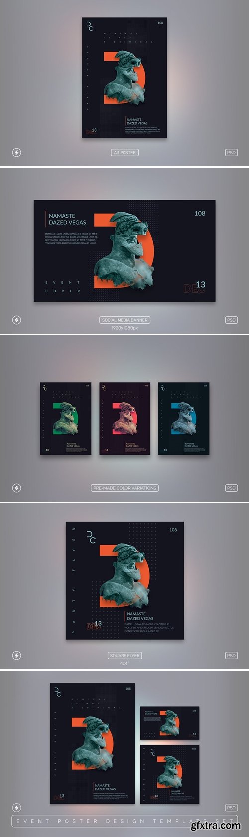 Deconstruct – Event Poster Template Set