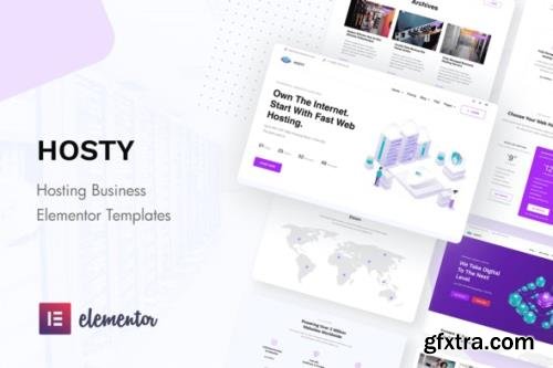 ThemeForest - Hosty v1.0.3 - Hosting Services Elementor Template Kit - 28287202