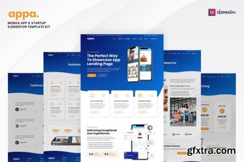 ThemeForest - Appa v1.0.0 - Mobile App & Startup Elementor Template Kit - 34908850