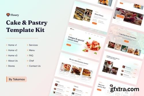 ThemeForest - Floury v1.0.1 - Cake & Pastry Elementor Template Kit - 34867484