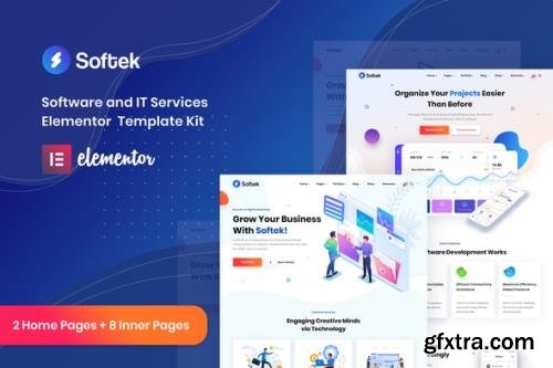 ThemeForest - Softek v1.0.0 - Software IT Solutions Elementor Template Kit - 34937546