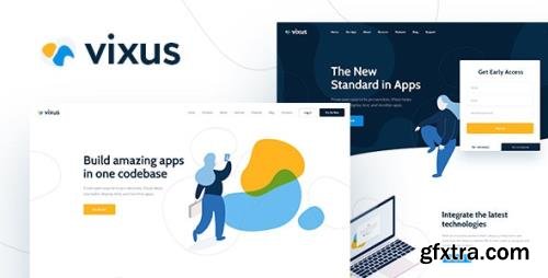 ThemeForest - Vixus v1.0.7 - Startup & Mobile App WordPress Landing Page Theme - 23294498