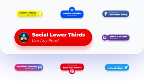 Videohive - Rounded Social Media Lower Thirds - 34988506 - 34988506