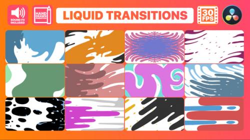 Videohive - Liquid Motion Transitions for DaVinci Resolve - 35017649 - 35017649