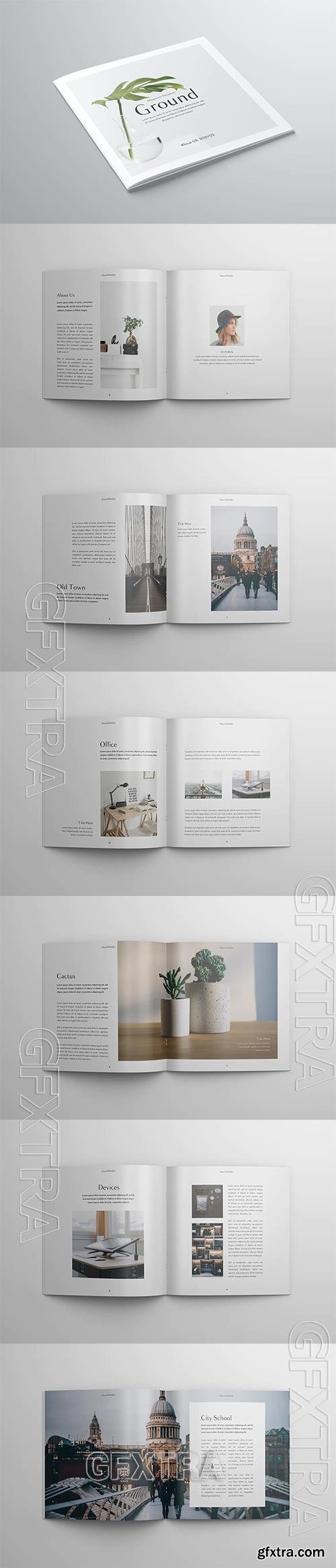 Square Magazine Template 9QBPW7W