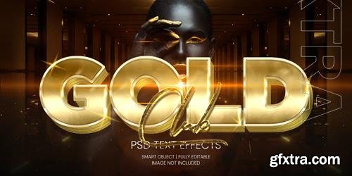 Gold club text effect psd