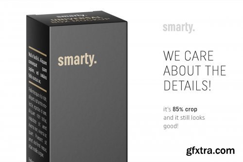 Universal box mockup 165x40x35