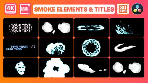 Videohive - Smoke And Titles for DaVinci Resolve - 35016820 - 35016820