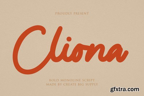 Cliona Bold Script