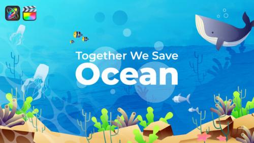 Videohive - Save The Ocean Slideshow | Apple Motion & FCPX - 35115559 - 35115559